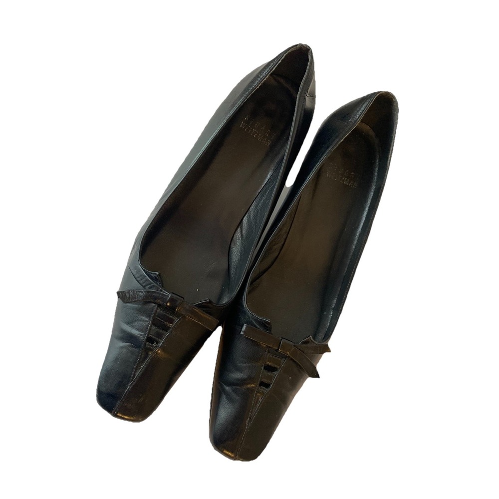 Y2k Grannycore Shoes‎ Stuart Weitzman Women's 7.5 Heels  Black Leather